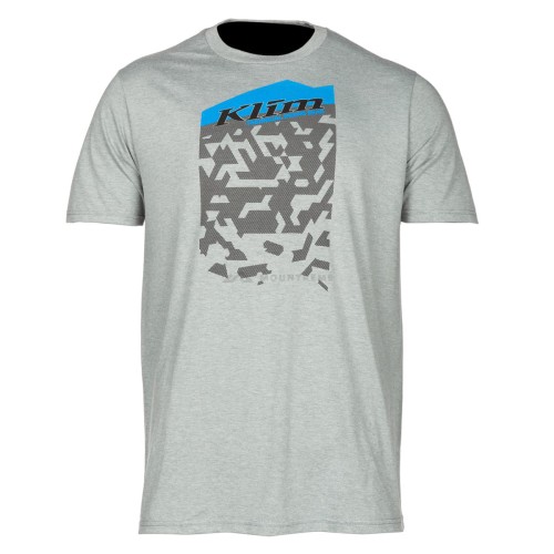 Koszulka KLIM SQUAD SS T Heathered Grey - Electric Blue Lemonade.jpeg