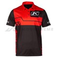 Koszulka KLIM LAUNCH POLO Fiery Red - Black.jpeg