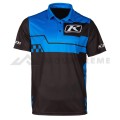 Koszulka KLIM LAUNCH POLO Electric Blue Lemonade - Black.jpeg