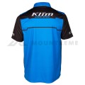 Koszulka KLIM LAUNCH POLO Electric Blue Lemonade - Black2.jpeg