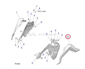 Listwa panelu bocznego do SKUTERA ŚNIEŻNEGO POLARIS MATRYX LEWA Czarna 