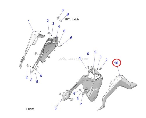 LISTWA PANELU BOCZNEGO DO SKUTERA ŚNIEŻNEGO MATRYX Lewy Czarny.jpg