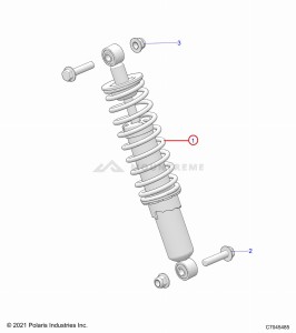 AMORTYZATOR PRZEDNI DO POLARIS RZR 200 Nr 7045485-293