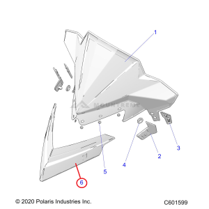 RAMKA OWIEWKI DO SKUTERA ŚNIEŻNEGO Nr 5459903-599