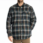 Koszula flanelowa KLIM BRIDGER FLEECE LINED FLANNEL SHIRT Dark Sea - Golden Brown