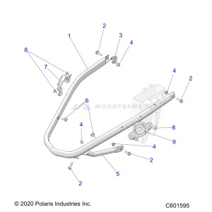 BUMPER PRZEDNI DO SKUTERA ŚNIEŻNEGO MATRYX CZARNY 1027430-067