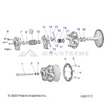 Sprężyna wariatora 120/320 do skutera śnieżnego POLARIS KHAOS, PRO RMK, MATRYX Nr 7044537