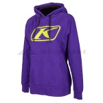 Bluza KLIM KUTE CROP HOODIE WOMAN Purple Hi-Vis