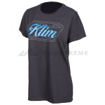 Koszulka KLIM KUTE CORP SS T WOMAN Black - Vivid Blue