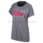 Koszulka KLIM KUTE CORP SS T WOMAN Gray Frost - Diva Pink