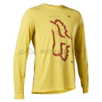 Koszulka rowerowa FOX RANGER DR LONG SLEEVE, żółta