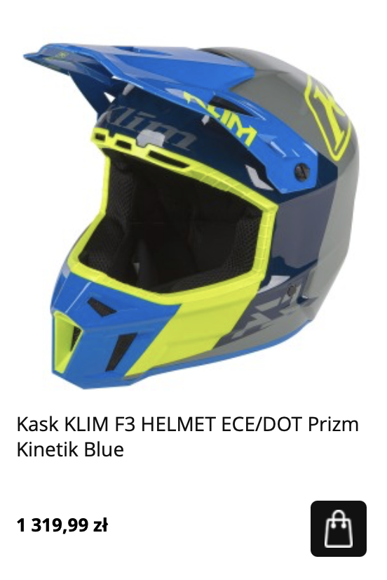 Kask KLIM na quada