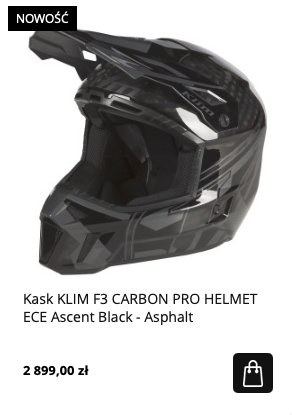 Kask do quada  klim f3 carbon