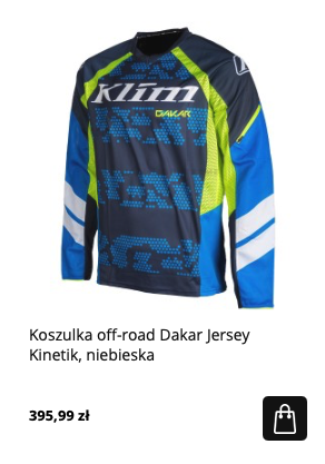 Sportowa koszulka Dakar na quada