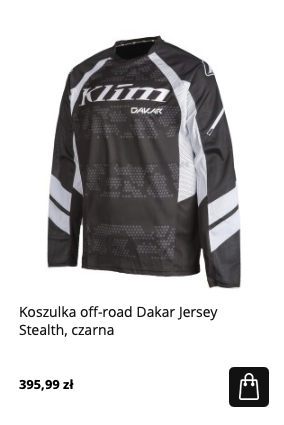 Koszulka czarna do jazdy quadem