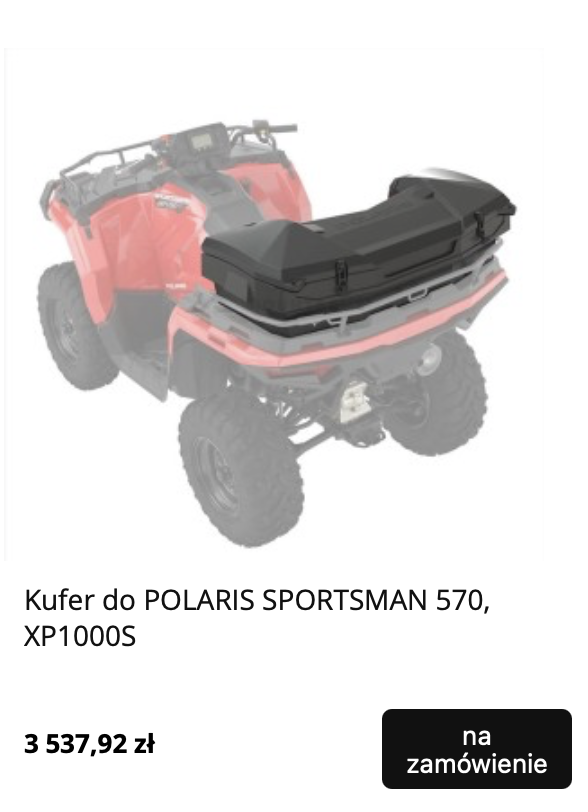 Kufer do polaris sportsman 570 xp1000s