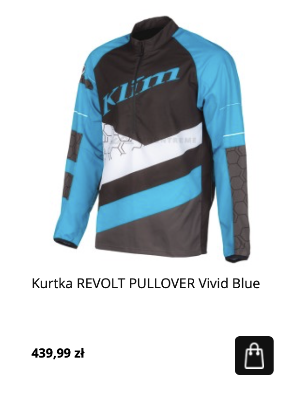 Kurtka pullover na quada