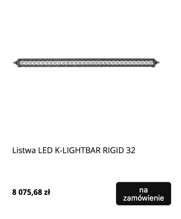 listwa LED do quada