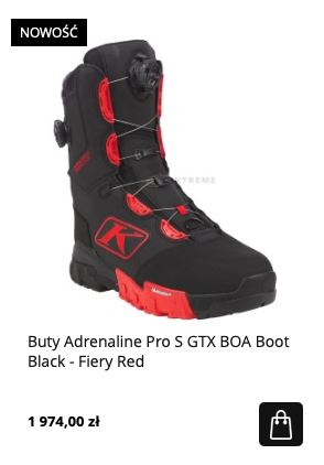 Buty PRO S GTX czarno-czerwone do jazdy quadem