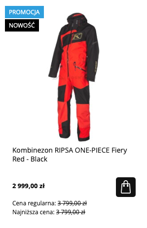 Kombinezon na quada czerwono-czarny