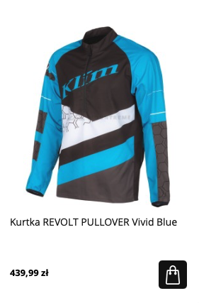 Kurtka revolt pullover na quada granatowa
