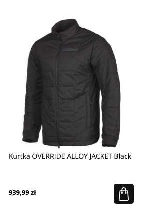 Kurtka do jazdy quadem czarna