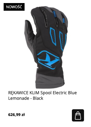 Rekawice klim spool electric