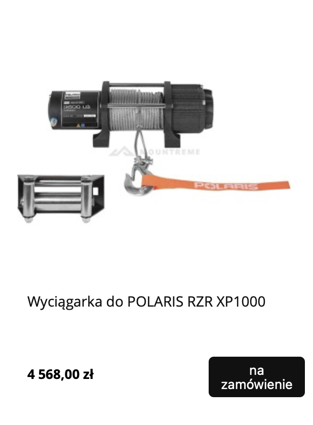 Wyciągarka do Polaris RZR